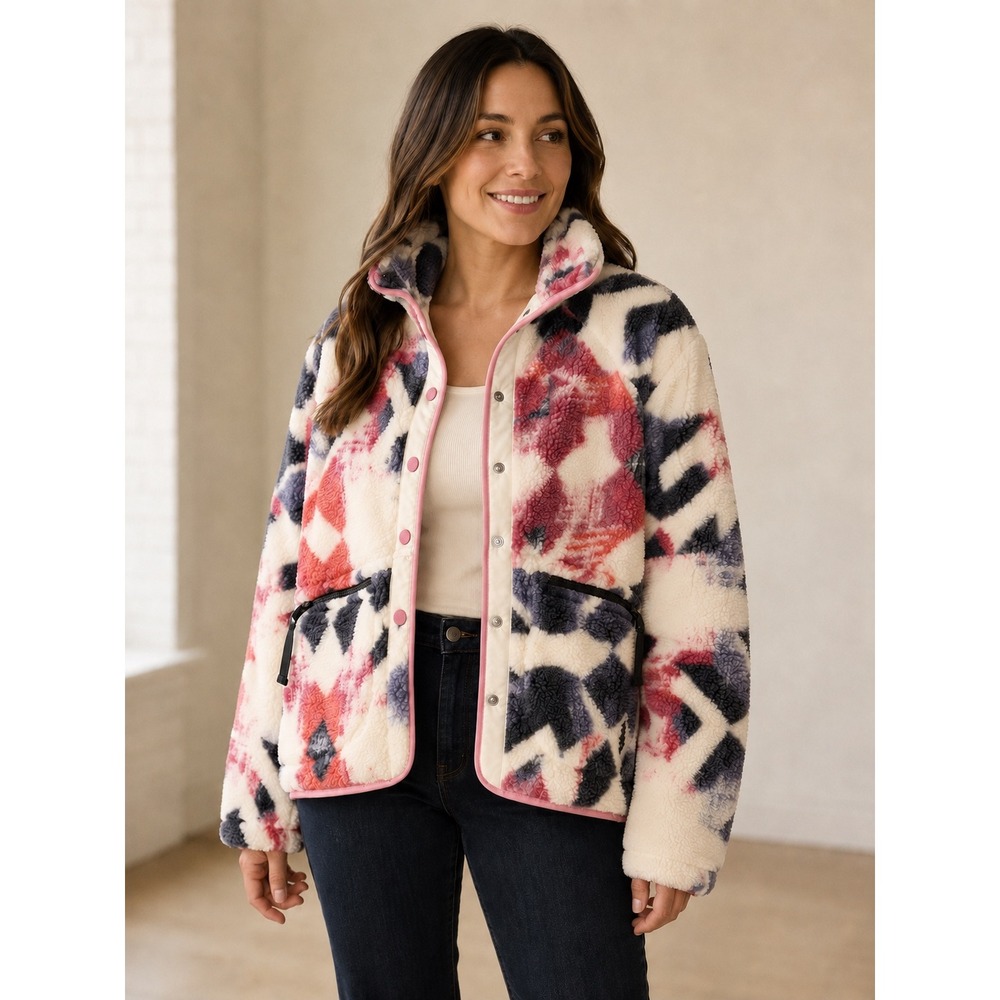 FP Movement Rocky Ridge Fleece Jacket XS Mystic Meadow Combo NWT